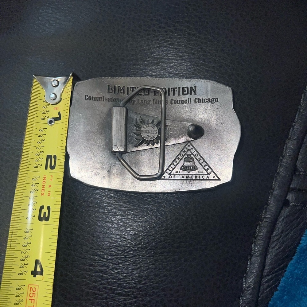 Vintage Limited Edition 1976 100 Years Telephone Industry Lewis Buckles Chicago - Picture 3 of 4